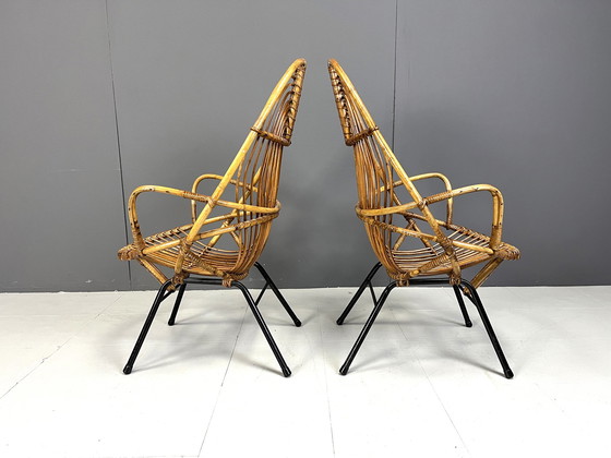 Image 1 of Pair of Mid-Century chairs by Rohé Noordwolde, 1960's, Netherlands