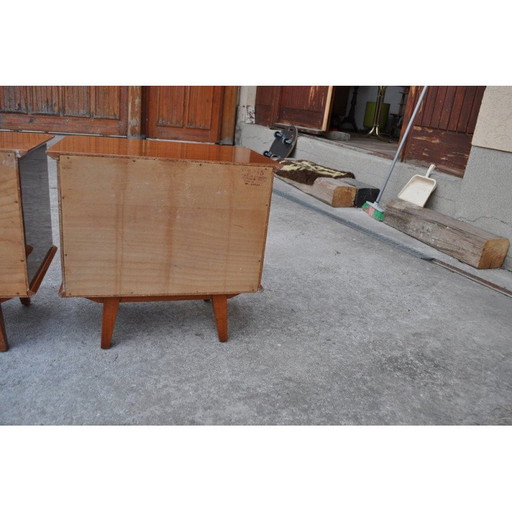 Pair of mid-century night stands, 1950s