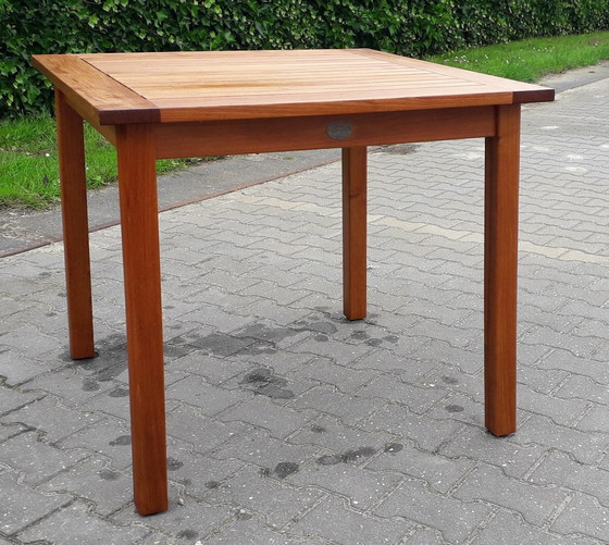 Image 1 of Teak & Garden table de jardin en teck 86x86x75(h)cm