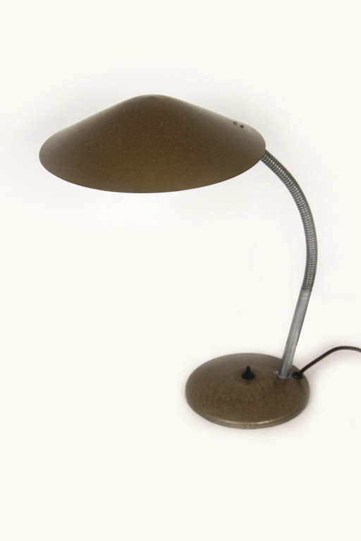 Large Industrial Bauhaus Style Table Lamp, 1940S