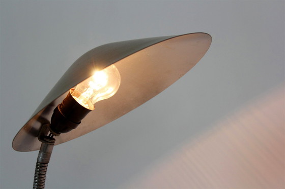 Image 1 of Large Industrial Bauhaus Style Table Lamp, 1940S