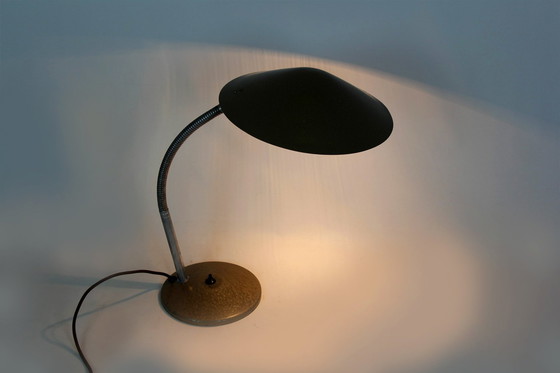 Image 1 of Large Industrial Bauhaus Style Table Lamp, 1940S