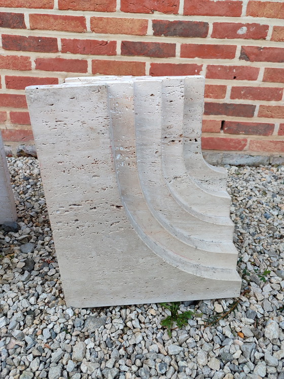 Image 1 of Travertine coffee table