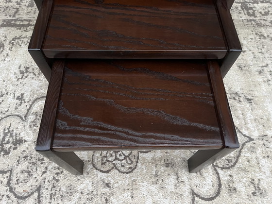 Image 1 of Set di tavolini vintage in wengé di metà secolo 