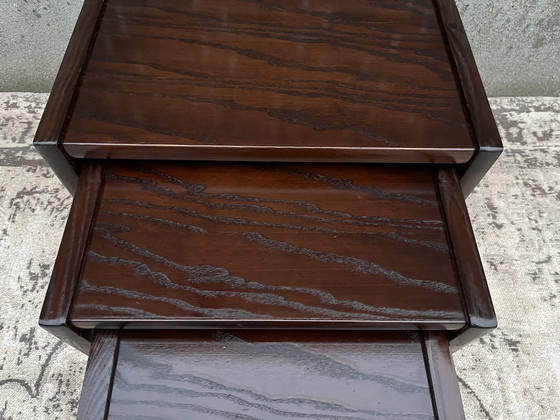 Image 1 of Set di tavolini vintage in wengé di metà secolo 