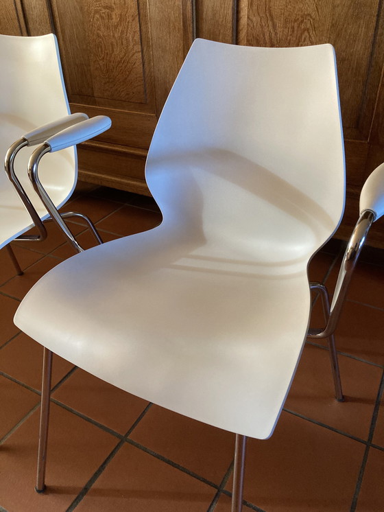 Image 1 of 2x Kartell chairs Maui by Vico Magistretti