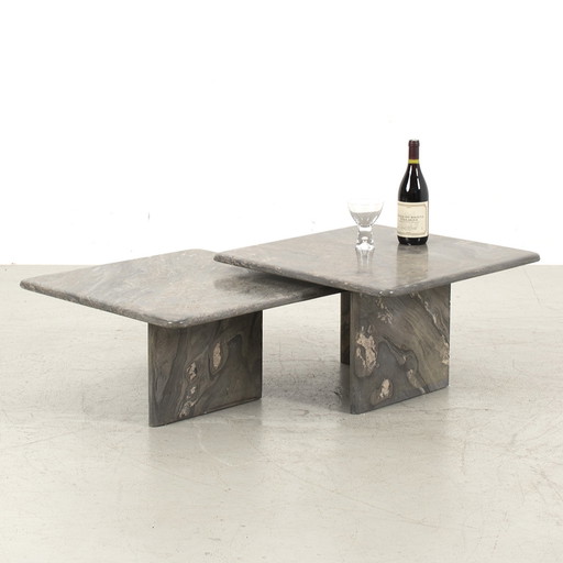 2x Stone coffee table