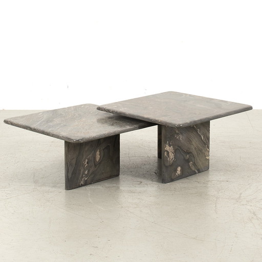 2x Stone coffee table