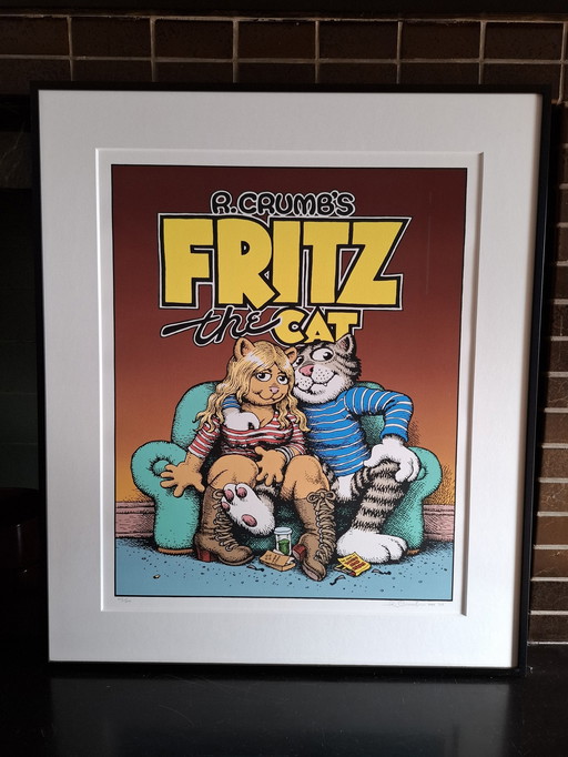 Printing Fritz the cat by Robert Crumb