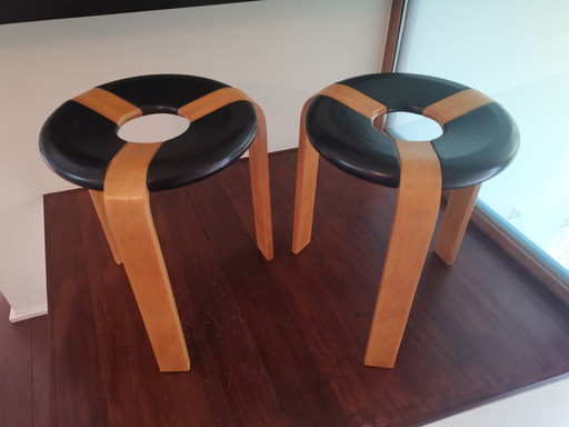 2x Magnus Olesen Stacking Stools Pallar Magnus Olesen