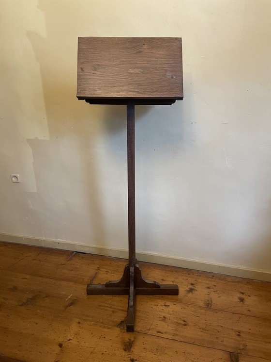 Image 1 of Lectern Bible Standard Oak Antique French