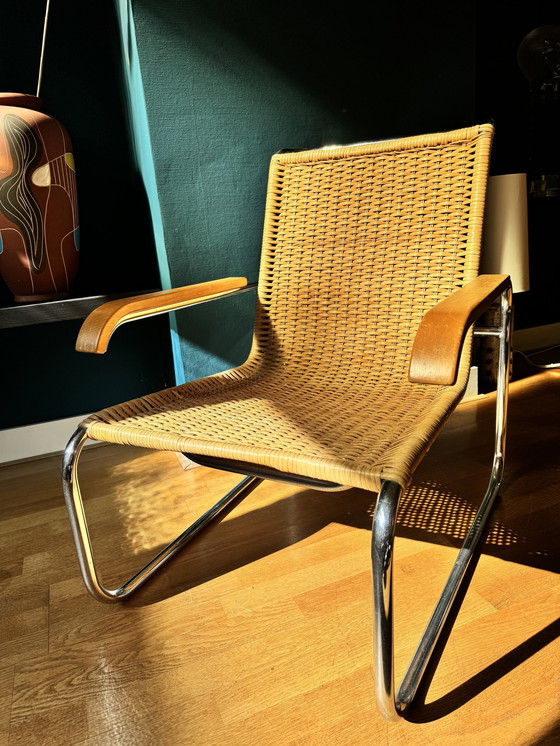 Image 1 of Thonet S35 rattan armchair