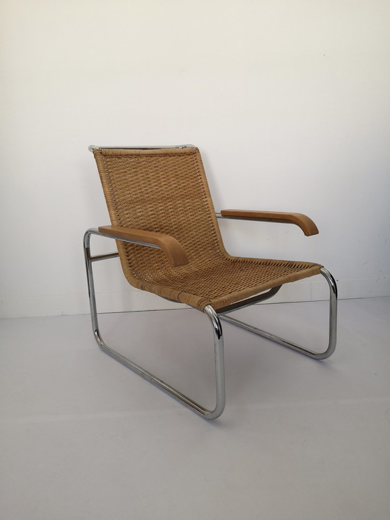 Image 1 of Thonet S35 rattan armchair