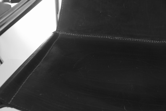 Image 1 of 2x Vintage saddle leather armchairs