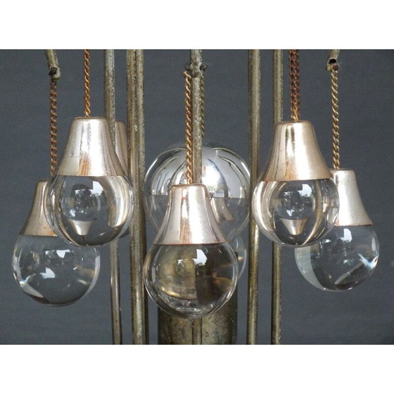 Image 1 of Coppia di lampade da scrivania vintage in vetro di Sciolari, Italia 1970