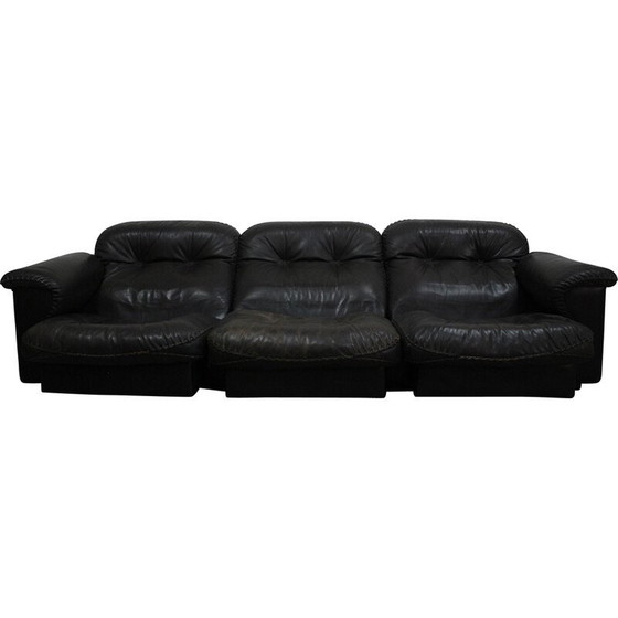 Image 1 of Vintage Ds-110 sofa in brown fabric by De Sede, 1970
