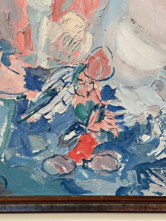 Image 1 of Acrylic Painting Asterix & Obelix 97 x 77 cm