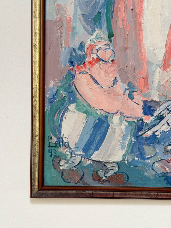 Image 1 of Acrylic Painting Asterix & Obelix 97 x 77 cm