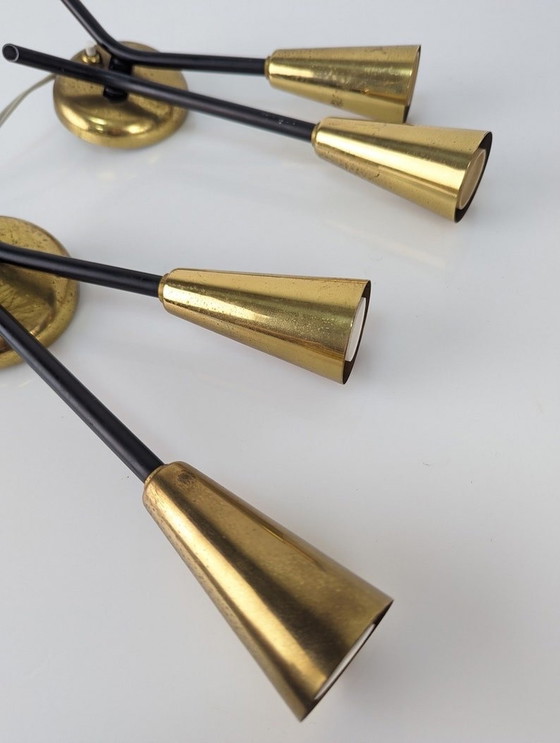 Image 1 of 2X Danish Sconces By Voss Belysning 1950S