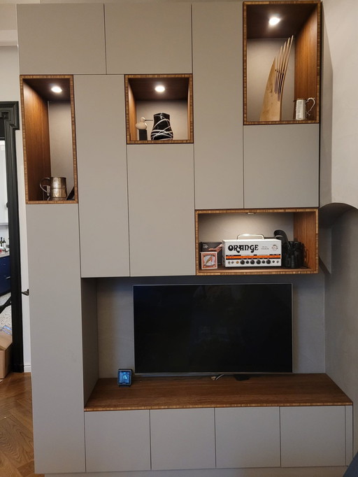 Modern Custom TV Wall Cabinet