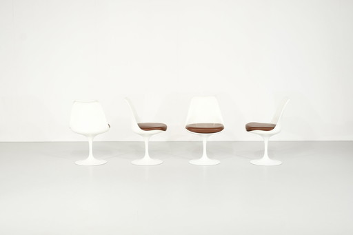 Set Of Chairs Model "Tulipe" By Eero Saarinen For Knoll International, USA 1957.