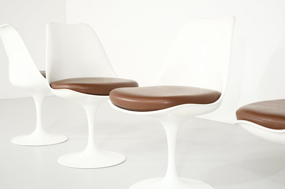 Image 1 of Set Of Chairs Model "Tulipe" By Eero Saarinen For Knoll International, USA 1957.