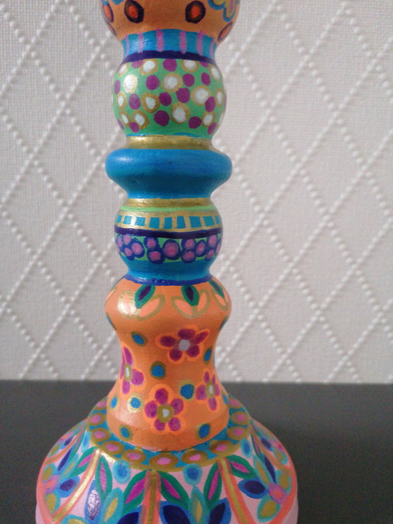 Image 1 of Hand-painted Candlestick