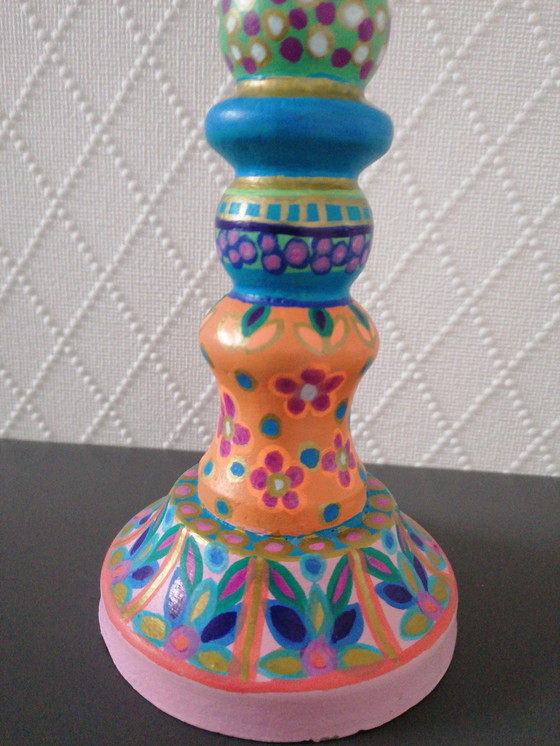 Image 1 of Hand-painted Candlestick