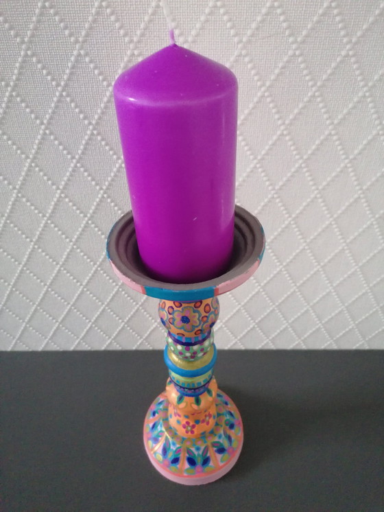 Image 1 of Hand-painted Candlestick