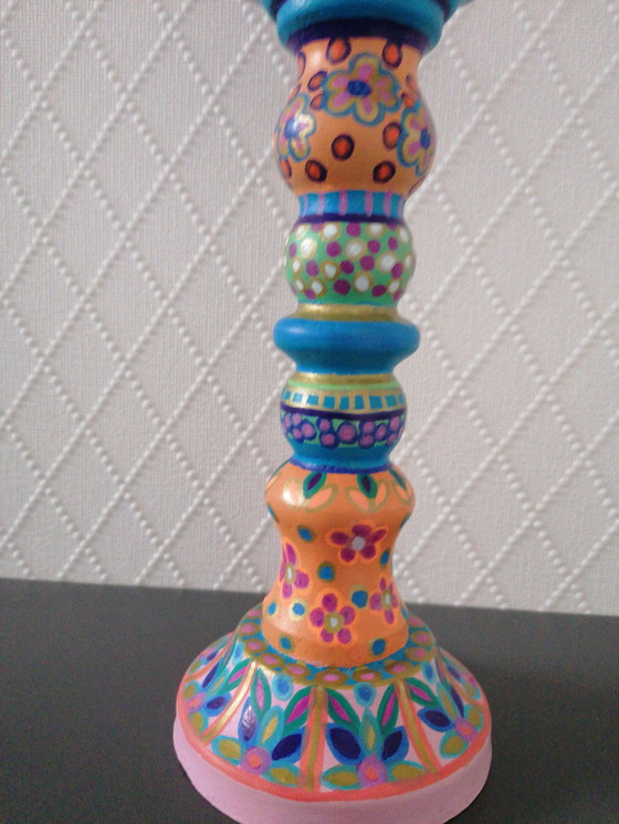 Image 1 of Hand-painted Candlestick