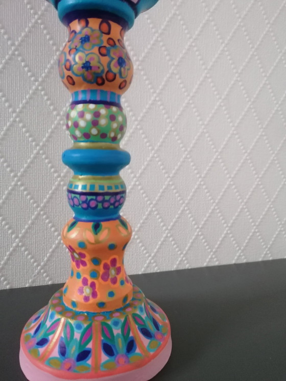 Image 1 of Hand-painted Candlestick