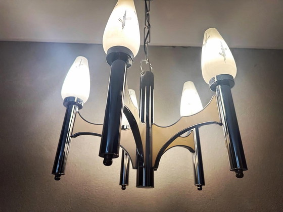 Image 1 of Lampe suspendue vintage Sciolari