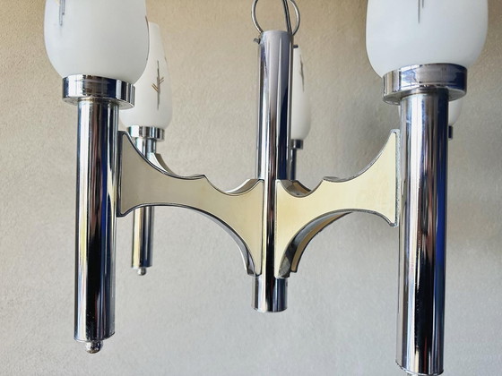 Image 1 of Lampe suspendue vintage Sciolari