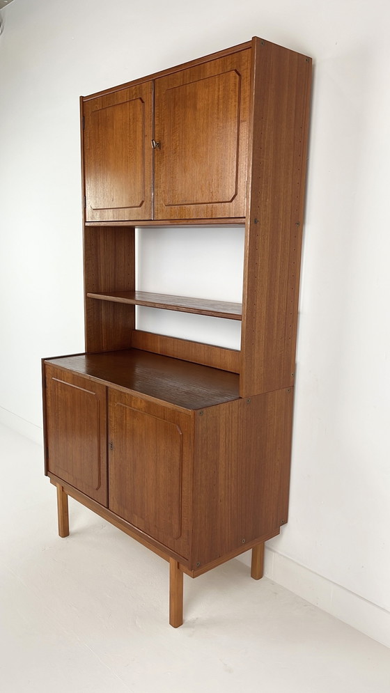 Image 1 of Teak Veneer Buffet Cabinet From Sweden