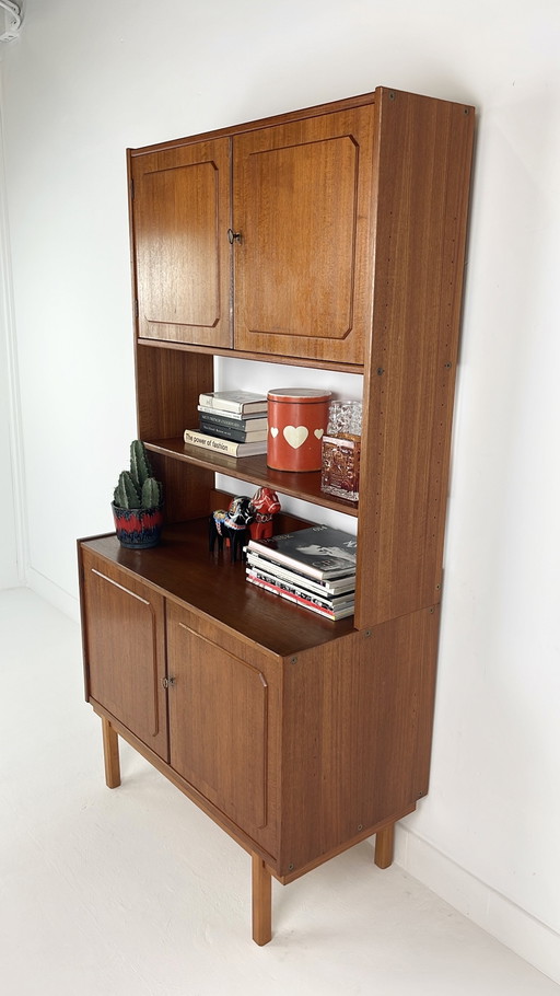 Teak Veneer Buffet Cabinet From Sweden