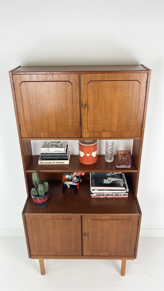 Image 1 of Teak Veneer Buffet Cabinet From Sweden