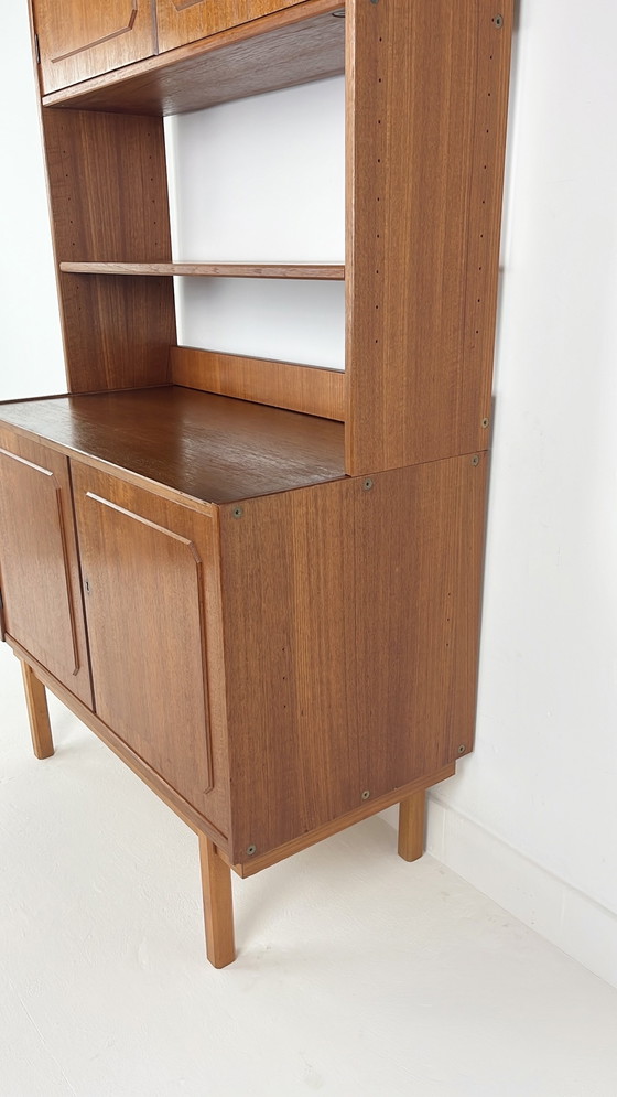 Image 1 of Teak Veneer Buffet Cabinet From Sweden