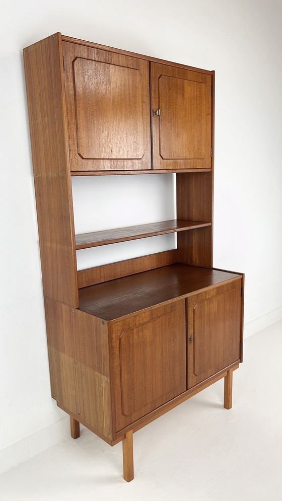 Image 1 of Teak Veneer Buffet Cabinet From Sweden