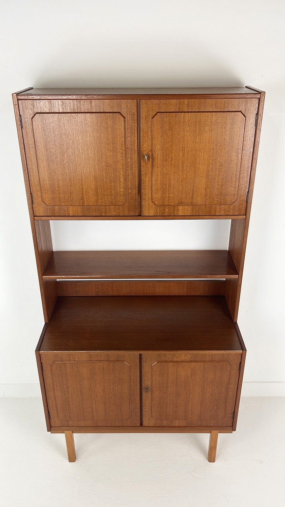 Image 1 of Teak Veneer Buffet Cabinet From Sweden