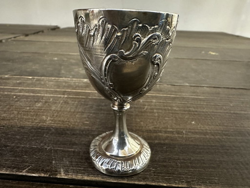 Silver Art-Nouveau Egg Cup - 35 Gr