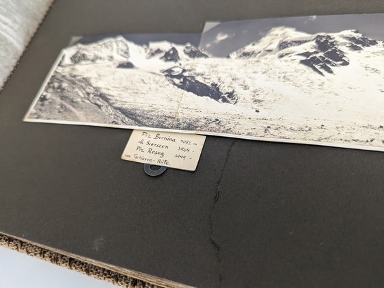 Image 1 of Old Photo Album Of Switzerland Peaks