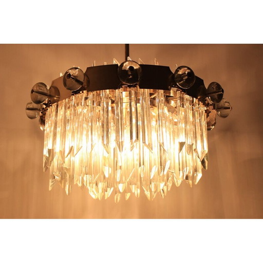 Vintage crystal chandelier for 14 bulbs