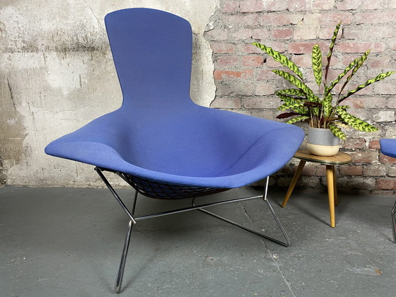 Image 1 of Knoll International Bird Chair with footstool by Harry Bertoia