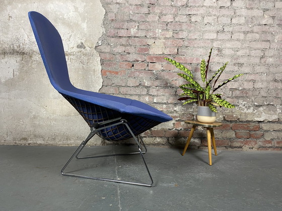 Image 1 of Knoll International Bird Chair avec tabouret de pied de Harry Bertoia