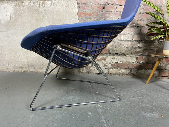 Image 1 of Knoll International Bird Chair avec tabouret de pied de Harry Bertoia