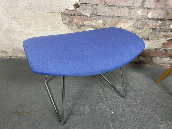 Image 1 of Knoll International Bird Chair avec tabouret de pied de Harry Bertoia