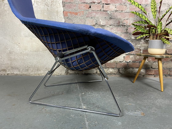 Image 1 of Knoll International Bird Chair avec tabouret de pied de Harry Bertoia