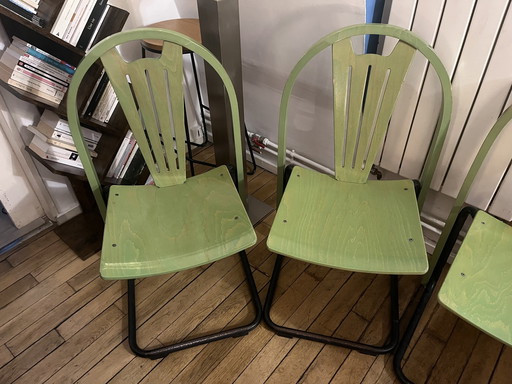 4x Baumann Chairs model Argos 1980' (in French)