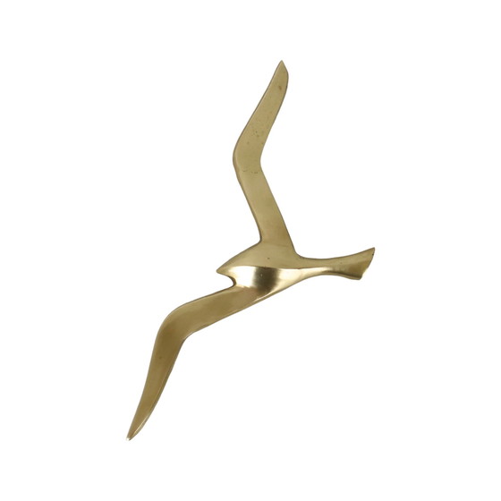 Image 1 of Mid - Century Brass Gull Bird