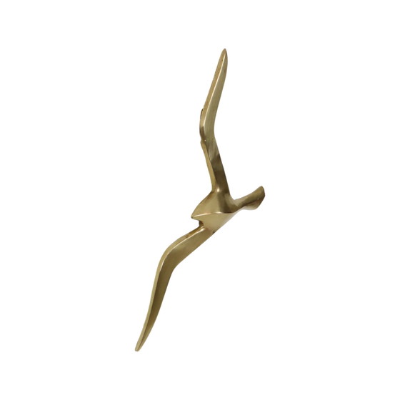 Image 1 of Mid - Century Brass Gull Bird